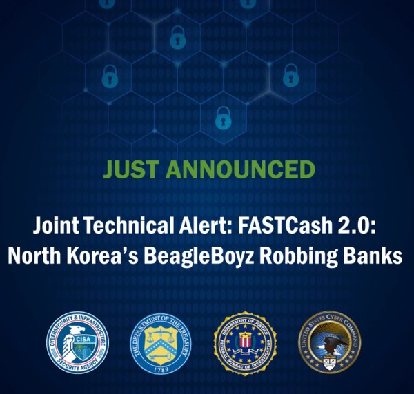 미 CISA·재무부·FBI·사이버사령부가 공개한 북한 해킹그룹 '비글보이즈' 활동 재개 합동 경보. 사진=VOA