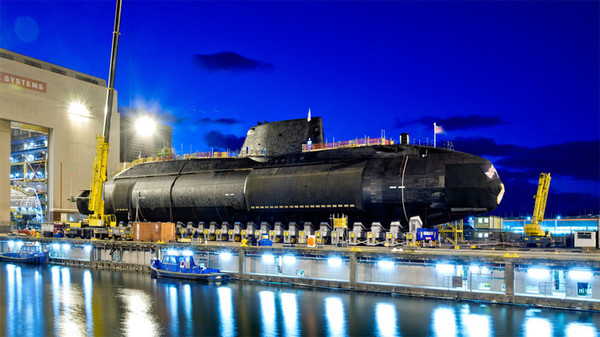 영국 어스튜트급 핵추진 잠수함. 사진=BAE시스템스