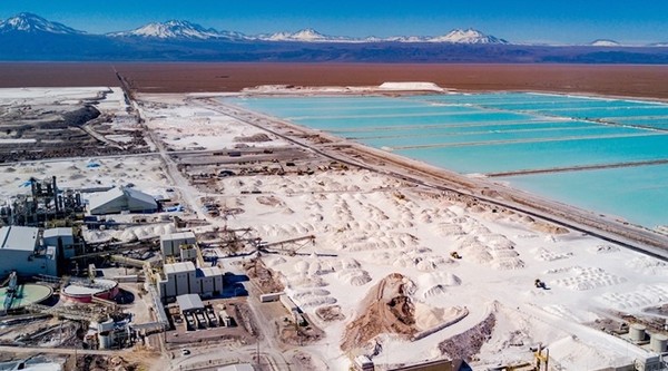 칠레 리튬 생산업체 SQM의  리튬 생산 광산 전경. 사진=SQM