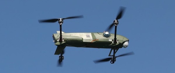육군 특수임무여단이 운용하고 있는 이스라엘 방산업체 IAI의 쿼더콥터형 자폭 무인기 '로템'.이 무인기는 비행 하다 표적을 발견하면 직격해 폭발한다. 사진=IAI