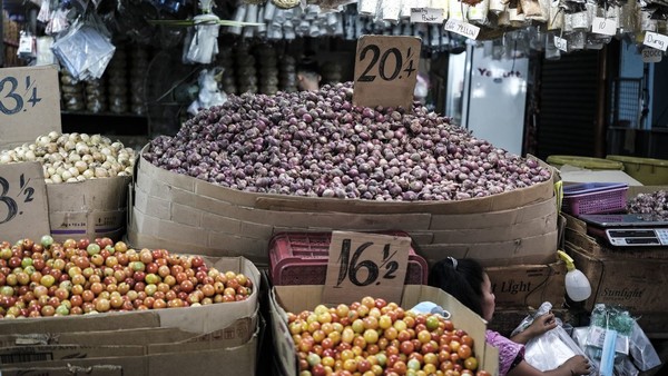 필리핀 루손섬 중부 탈르라크주 주도인 타를라크시의 채소 가격 전경. 필리핀에서는 최근 양파가격이 급등하면서 소비자물가가 치솟자 정부가 양파 2만t 이상을 수입하기로 했다. 사진=CNN