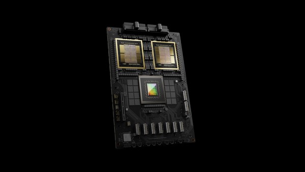 엔비디아의 차세대 AI 그래픽처리장치(GPU) 수퍼칩 블랙웰 GB 200. 사진=엔비디아