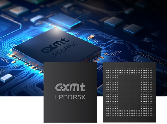 중국 CXMT가 생산하는  LPDDR5X 메모리 반도체. 사진=CXMT